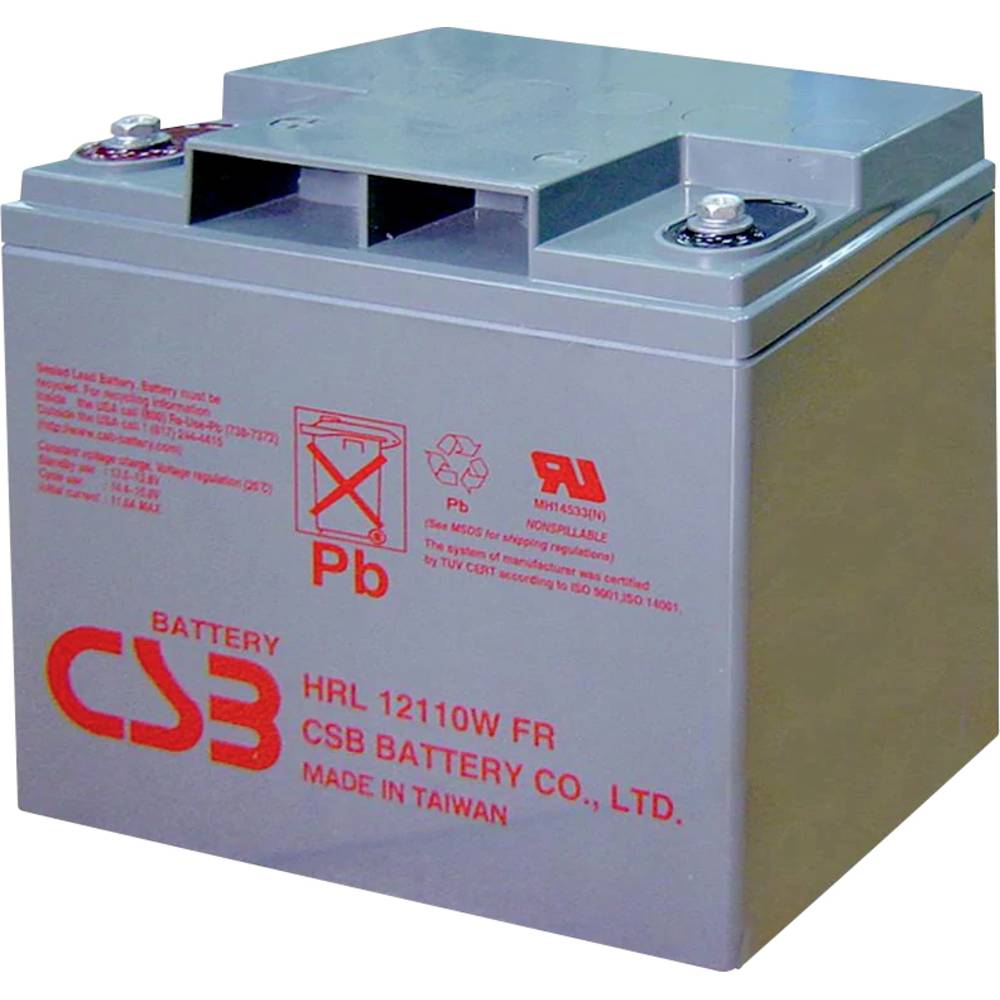 CSB Battery HRL 12110W high-rate longlife HRL12110W-FR olověný akumulátor 12 V 28 Ah olověný se skelným rounem (š x v x