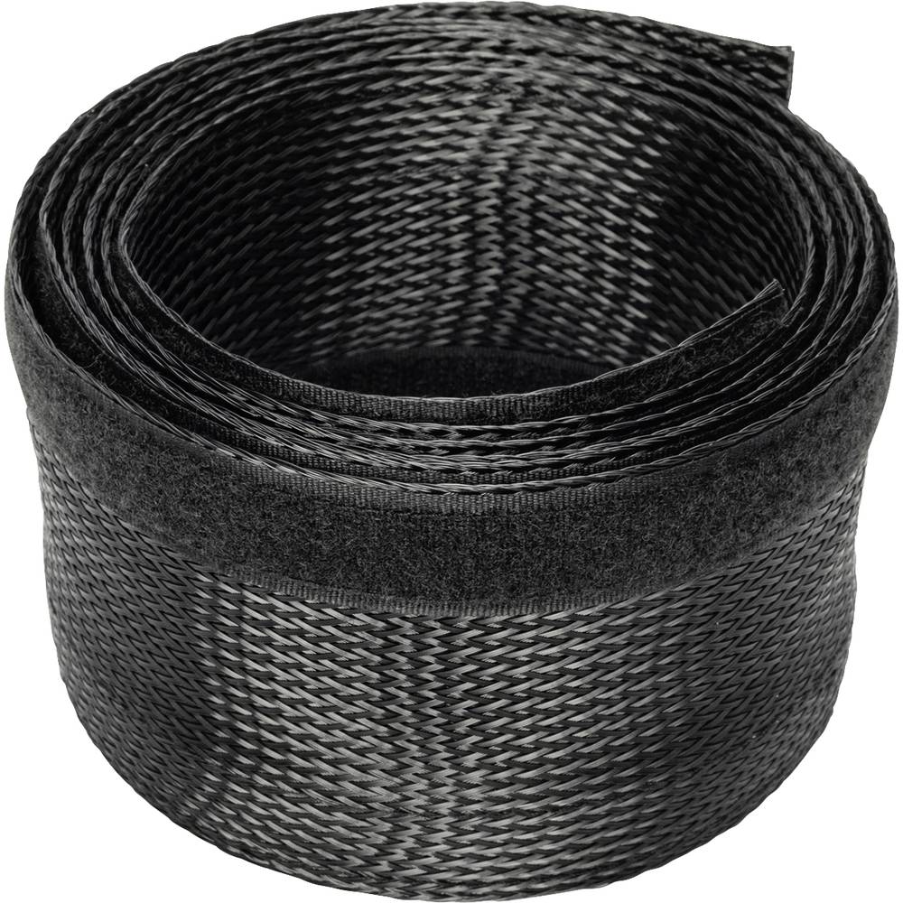 Digitus hadice kabelového svazku polyester černá flexibilní (d x š x v) 2000 x 85 x 3 mm 1 ks DA-90507