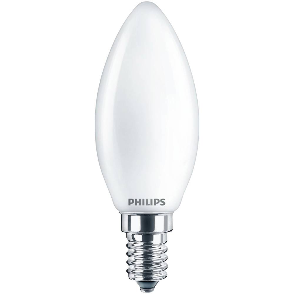 Philips Lighting 76271100 LED Energetická třída (EEK2021) E (A - G) E14 6.5 W = 60 W studená bílá (Ø x d) 3.5 cm x 9.7 c