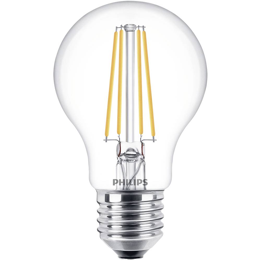 Philips Lighting 76393000 LED Energetická třída (EEK2021) E (A - G) E27 7 W = 60 W teplá bílá (Ø x d) 6 cm x 10.4 cm 3 k