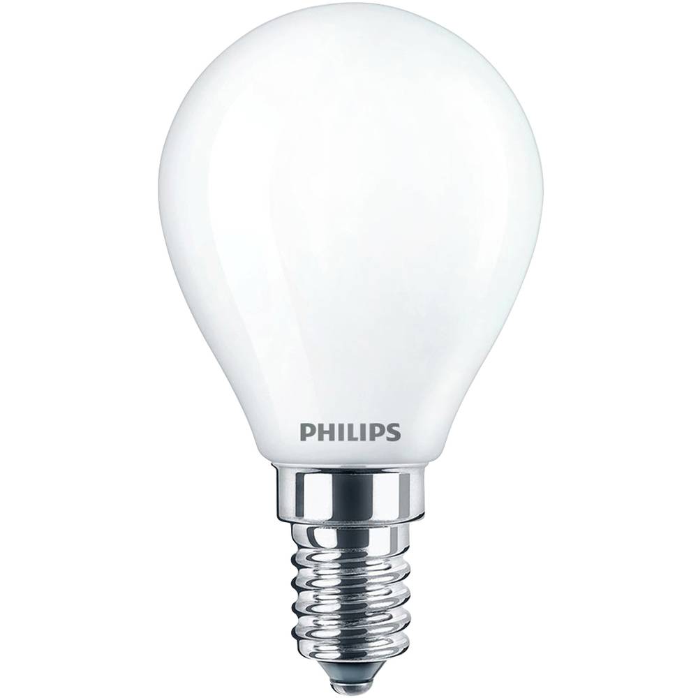 Philips Lighting 76287200 LED Energetická třída (EEK2021) E (A - G) E14 6.5 W = 60 W studená bílá (Ø x d) 4.5 cm x 8 cm