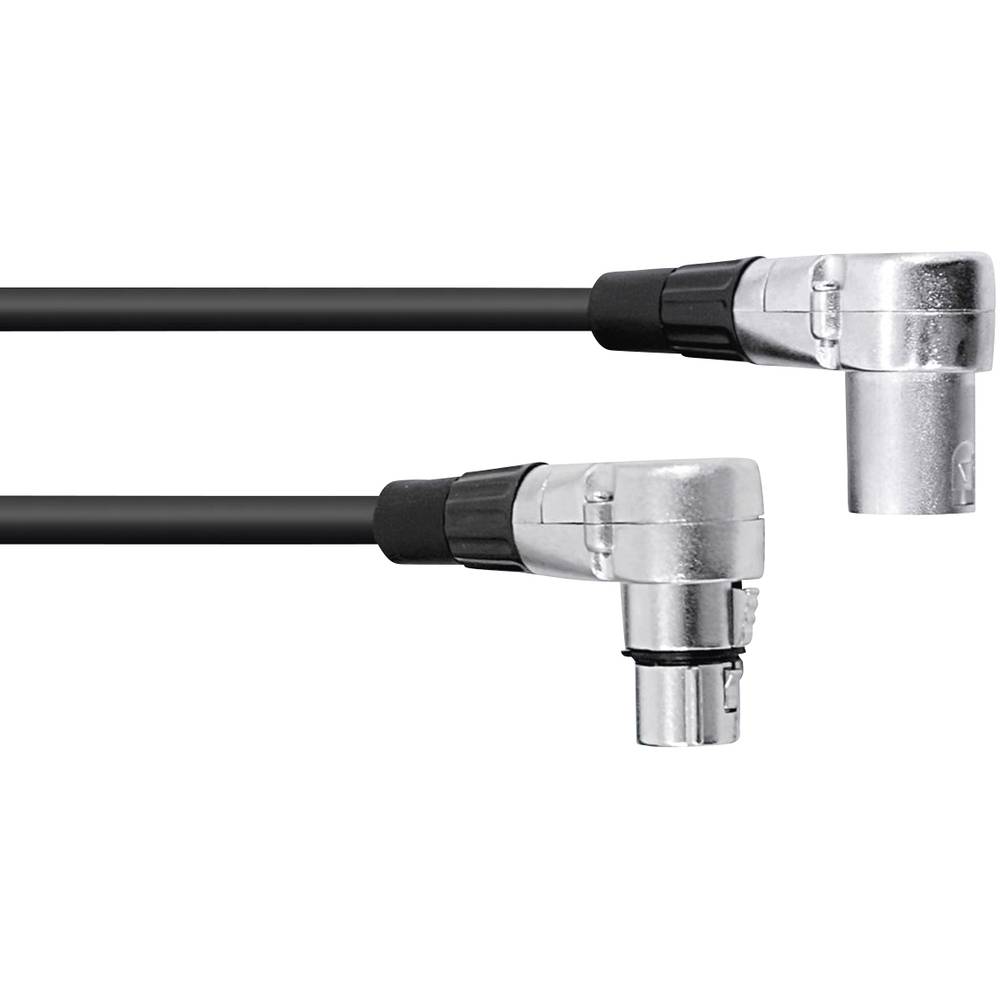 Omnitronic 30220630 XLR propojovací kabel [1x XLR zástrčka 3pólová - 1x XLR zásuvka 3pólová] 1.50 m černá
