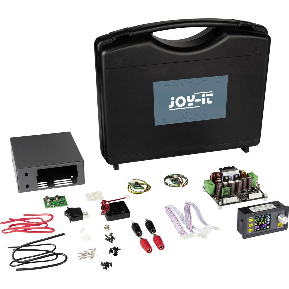 Joy-it laboratorní zdroj Step Up/ Step Down, Kalibrováno dle (ISO), 0 - 50 V, 0 - 5 A, 250 W, USB, šroubová svorka, Blue