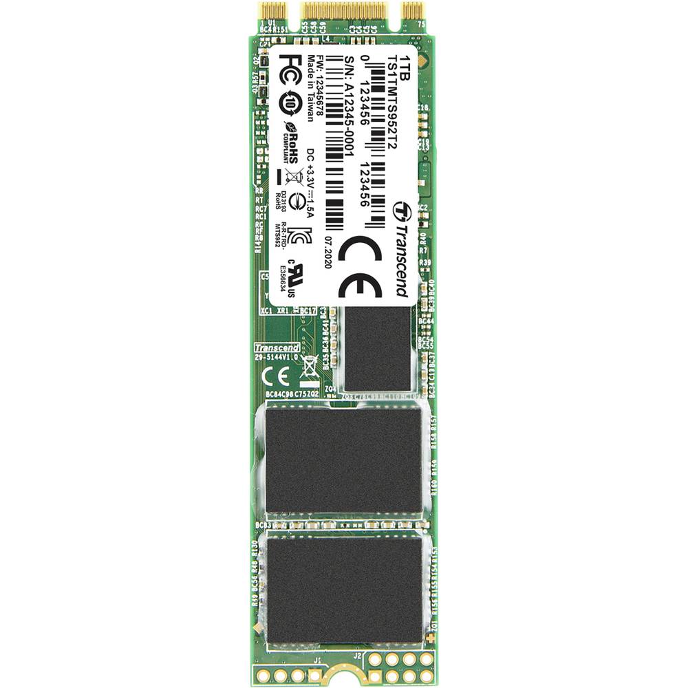 Transcend MTS952T2 1 TB interní SSD disk NVMe/PCIe M.2 M.2 SATA 6 Gb/s Industrial TS1TMTS952T2