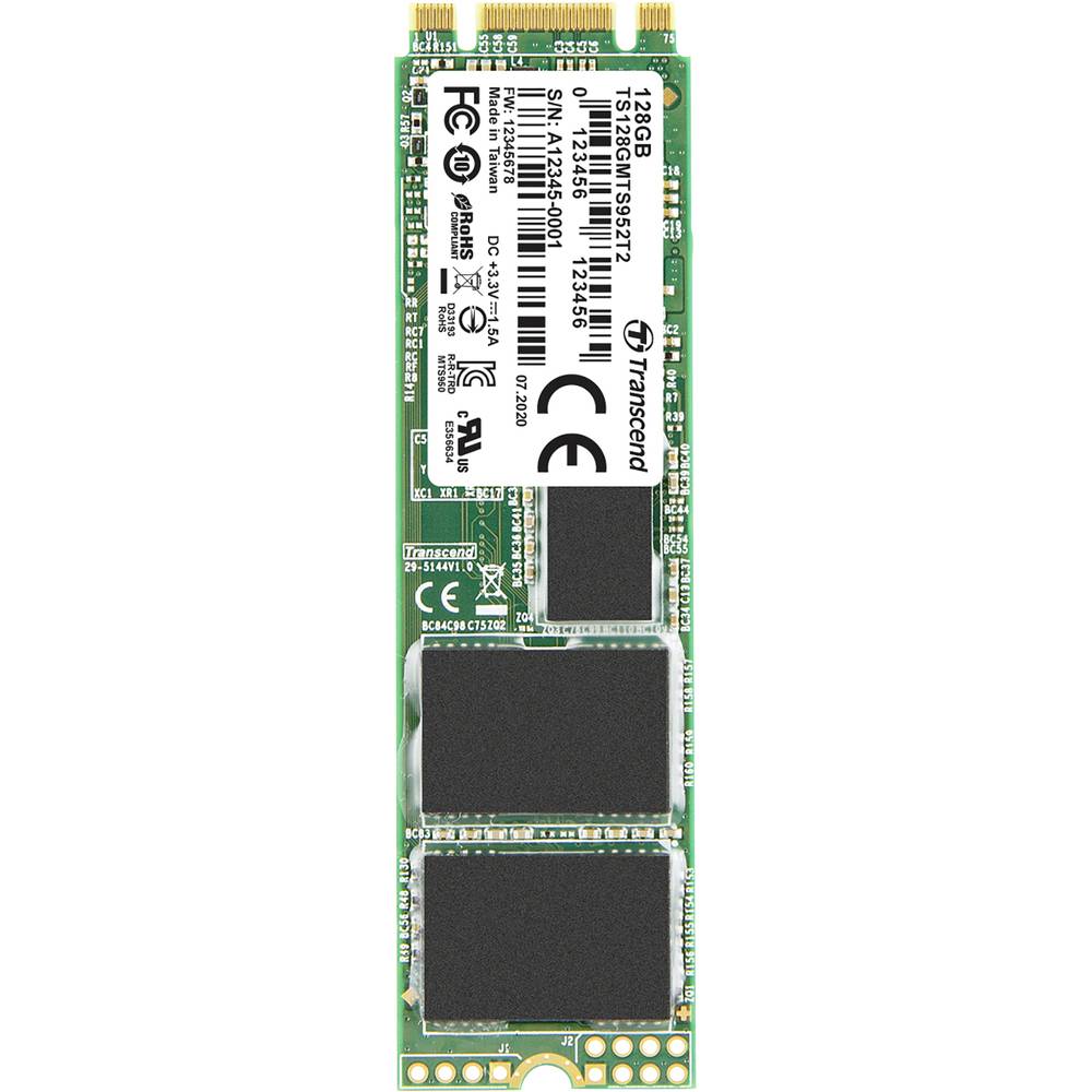 Transcend MTS952T2 128 GB interní SSD disk SATA M.2 2280 M.2 SATA 6 Gb/s Industrial TS128GMTS952T2