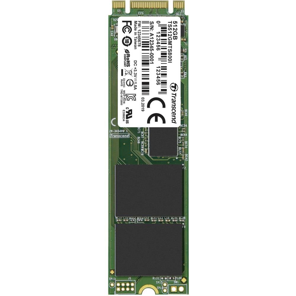 Transcend MTS800I 512 GB interní SSD disk NVMe/PCIe M.2 SATA 6 Gb/s #####Industrial TS512GMTS800I