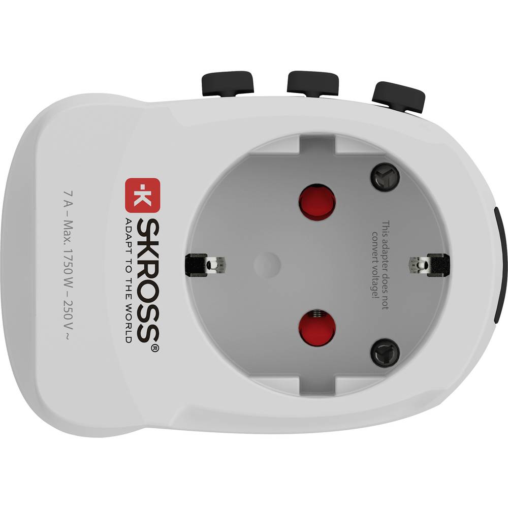 Skross 1302461 cestovní adaptér PRO Light USB (4xA)