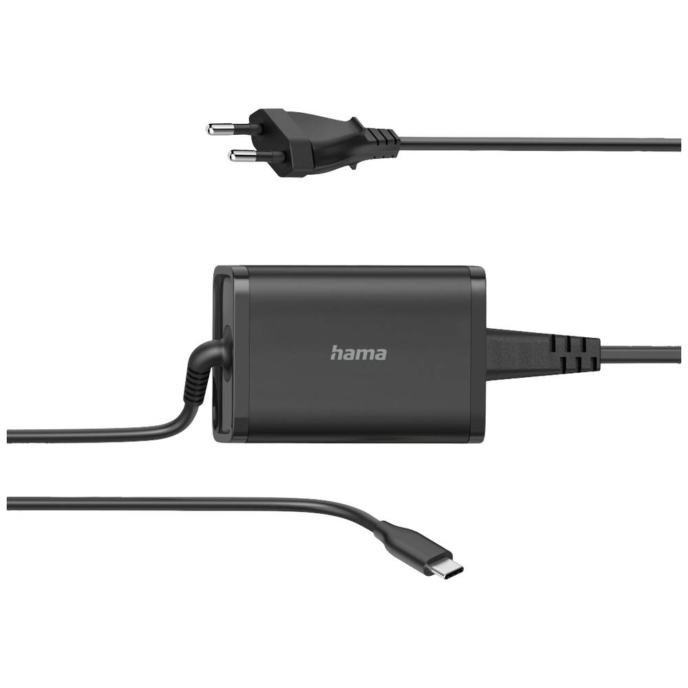 Hama USB nabíječka 65 W 5 V/DC, 20 V/DC 3.25 A automatické přepínání úseků