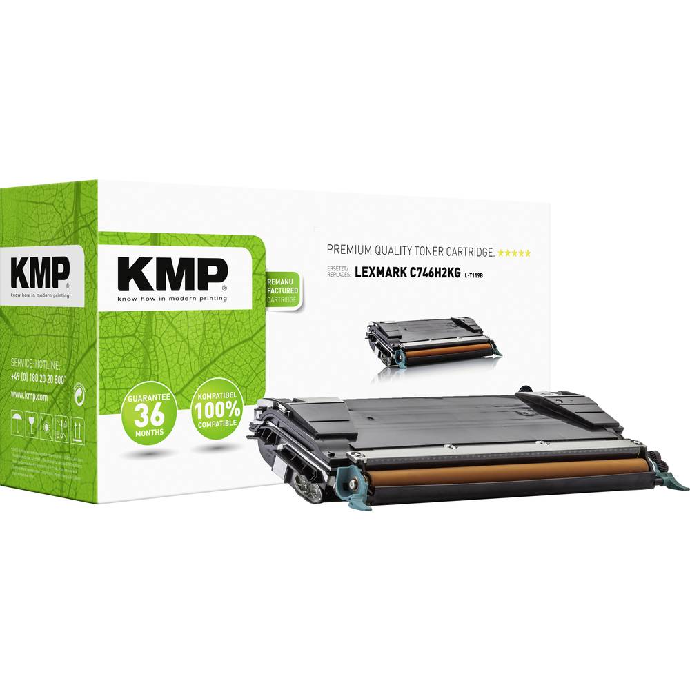 KMP Toner náhradní Lexmark C746H2KG kompatibilní černá 12000 Seiten L-T119B 3906,0000