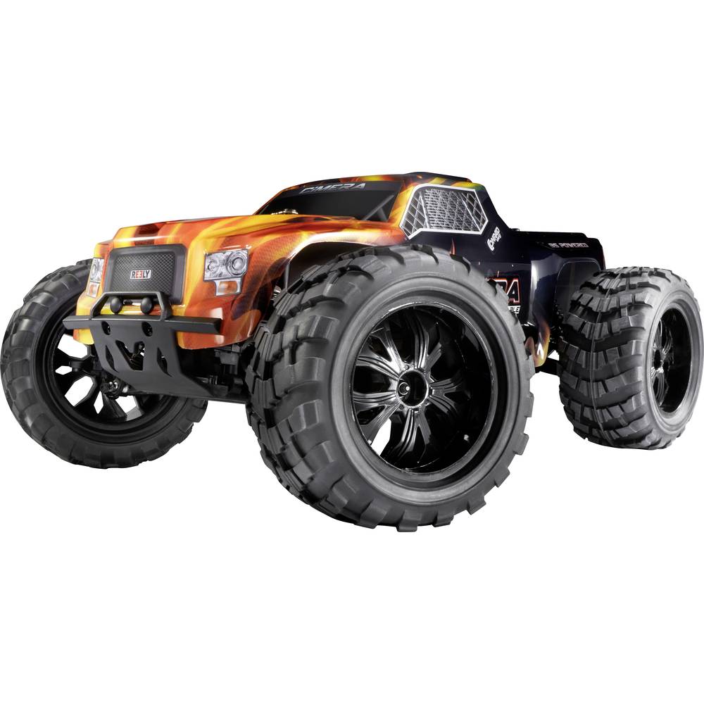 Reely Cimera černá střídavý (Brushless) 1:10 RC model auta elektrický monster truck 4WD (4x4) 100% RtR 2,4 GHz vč. akumu