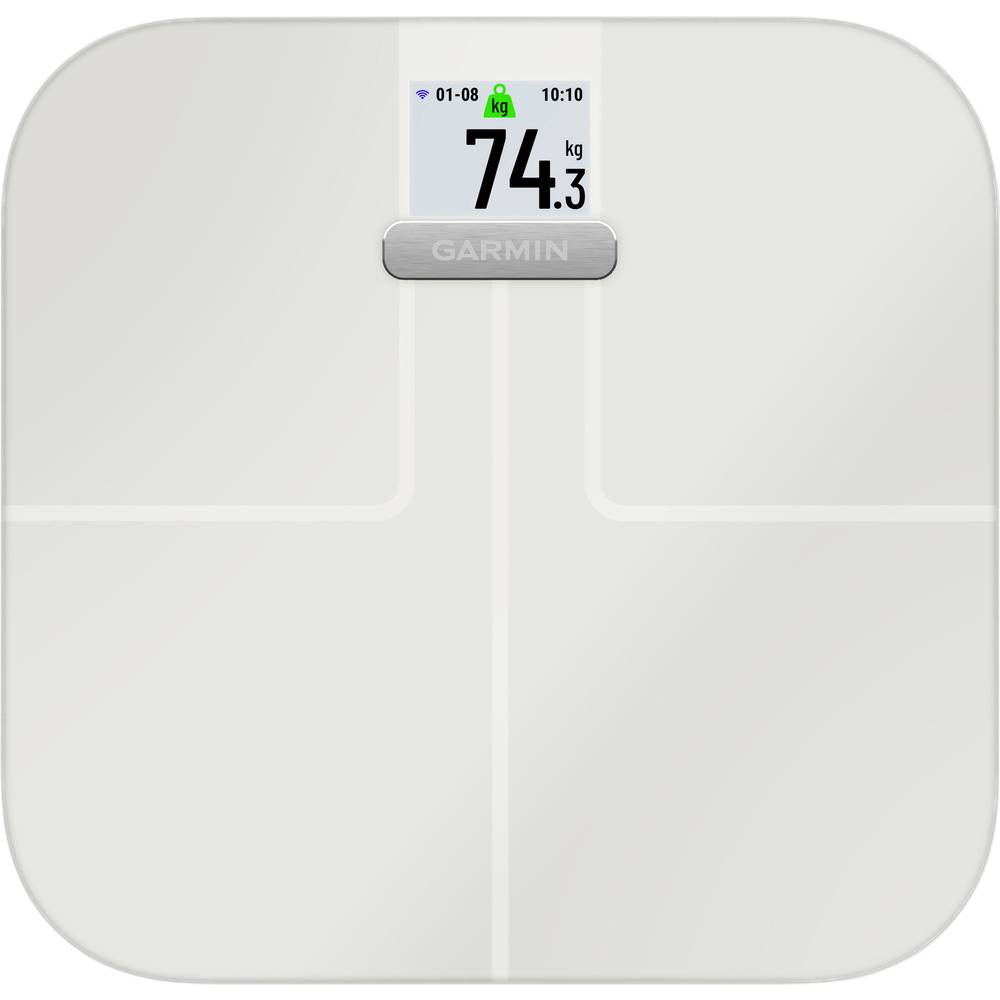 Garmin Index S2 Smart-Waage digitální osobní váha Max. váživost=150 kg bílá Zobrazení počasí