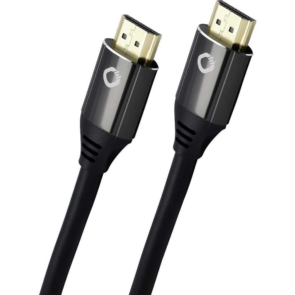 Oehlbach HDMI kabel Zástrčka HDMI-A, Zástrčka HDMI-A 2.00 m černá D1C92493 Ultra HD (8K) HDMI kabel
