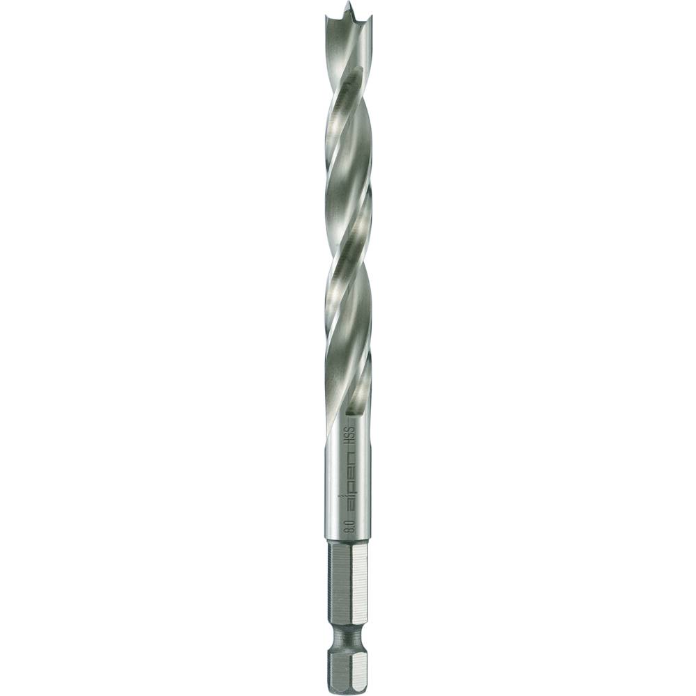 Alpen 0062200600100 spirálový vrták do dřeva 6 mm Celková délka 107 mm vnější čtyřhran 1/4 (6,3 mm) 1 ks