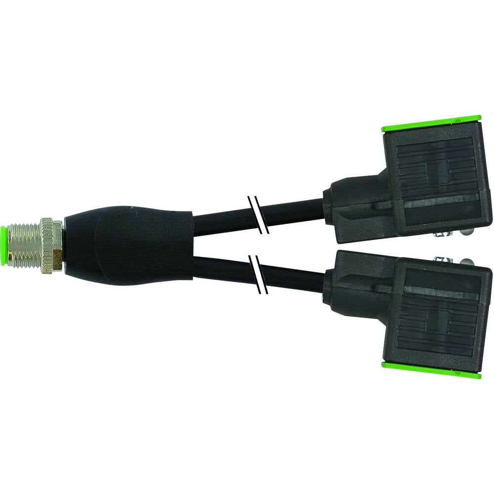 Ventilový konektor ve tvaru Y černá Murr Elektronik počet pólů:4 7000-42401-6360200 Murrelektronik Množství: 1 ks