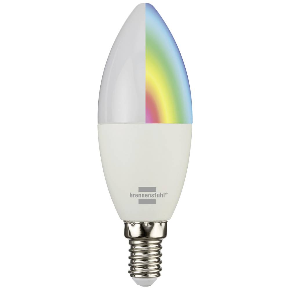 Brennenstuhl LED žárovka Energetická třída (EEK2021): G (A - G) Smart Connect E14 studená bílá, teplá bílá, RGB