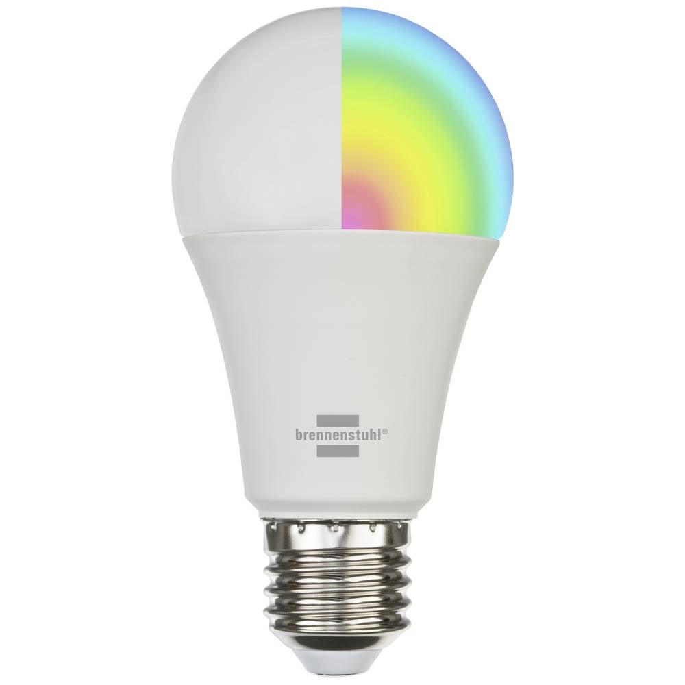 Brennenstuhl LED žárovka Energetická třída (EEK2021): F (A - G) Smart Connect E27 studená bílá, teplá bílá, RGB