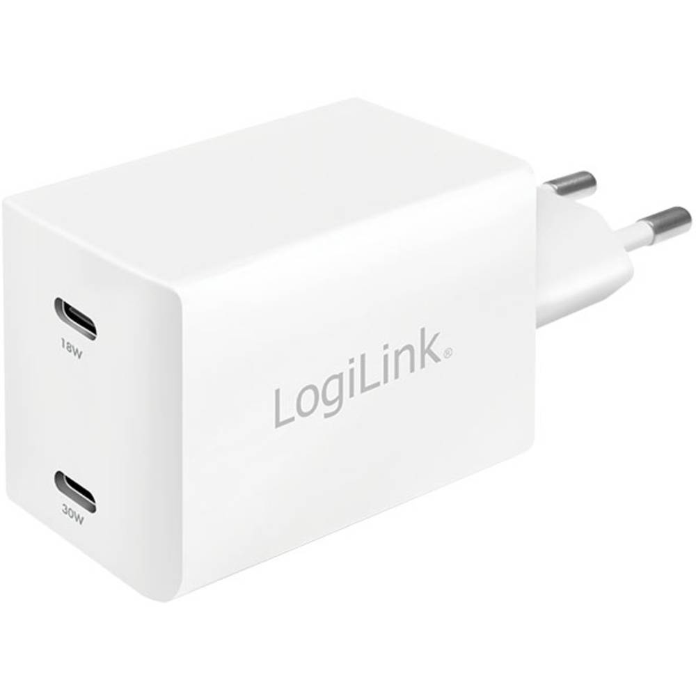 LogiLink PA0231 USB nabíječka do zásuvky (230 V) Výstupní proud (max.) 3 A Počet výstupů: 2 x USB Power Delivery (USB-PD