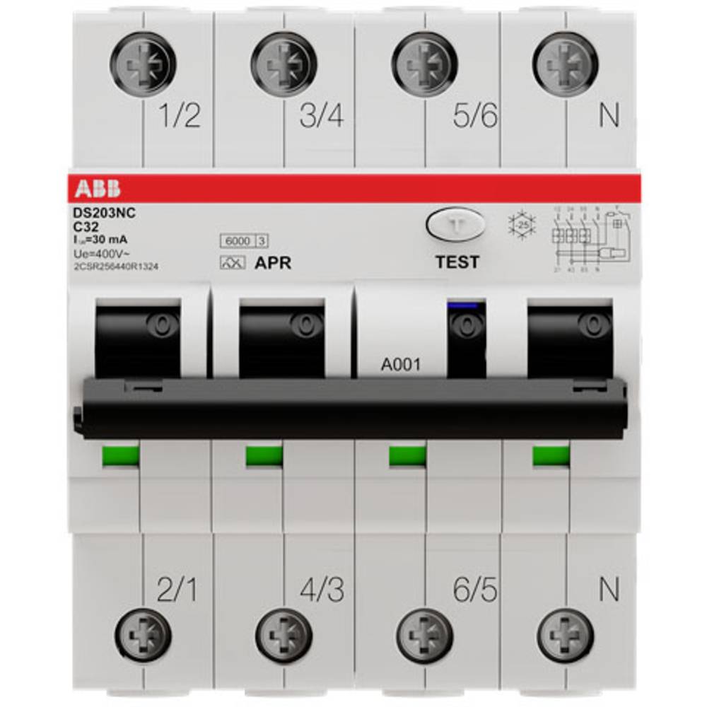 ABB 2CSR256440R1324 proudový chránič/elektrický jistič 4pólový