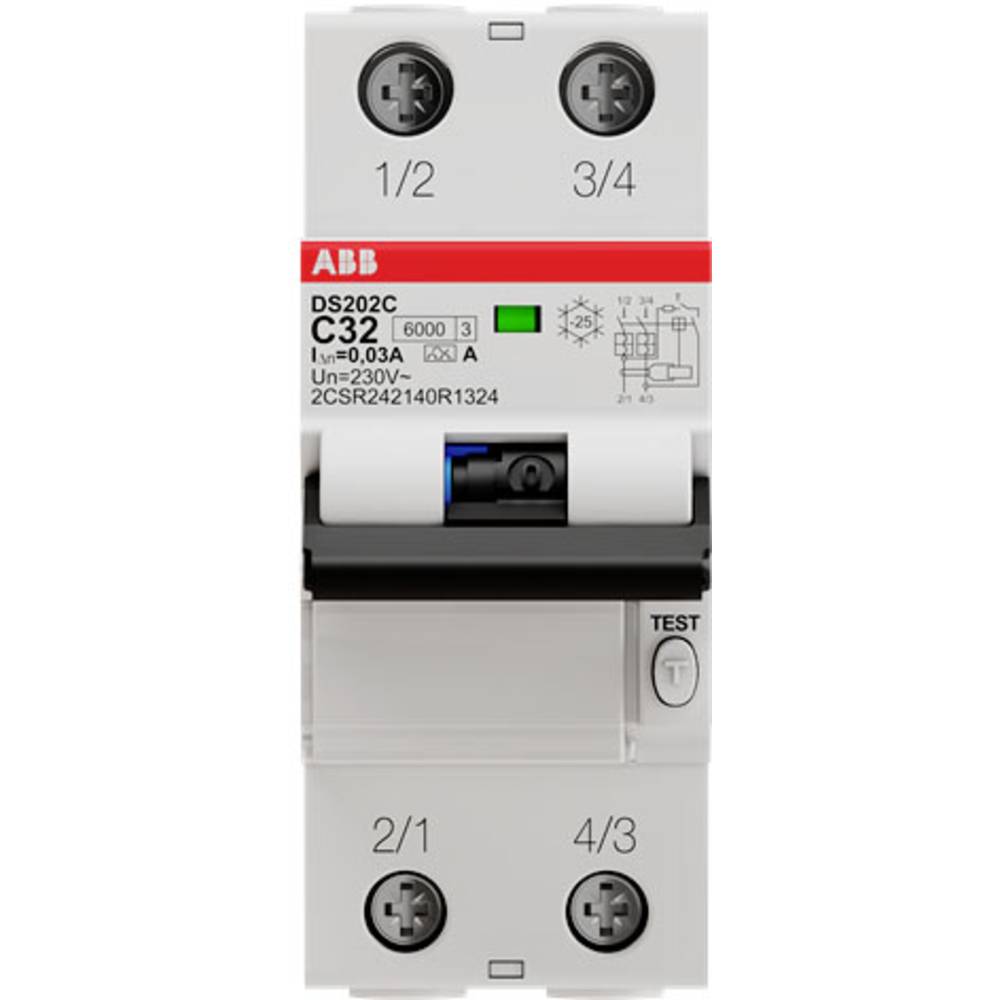 ABB 2CSR252140R1324 proudový chránič/elektrický jistič 2pólový