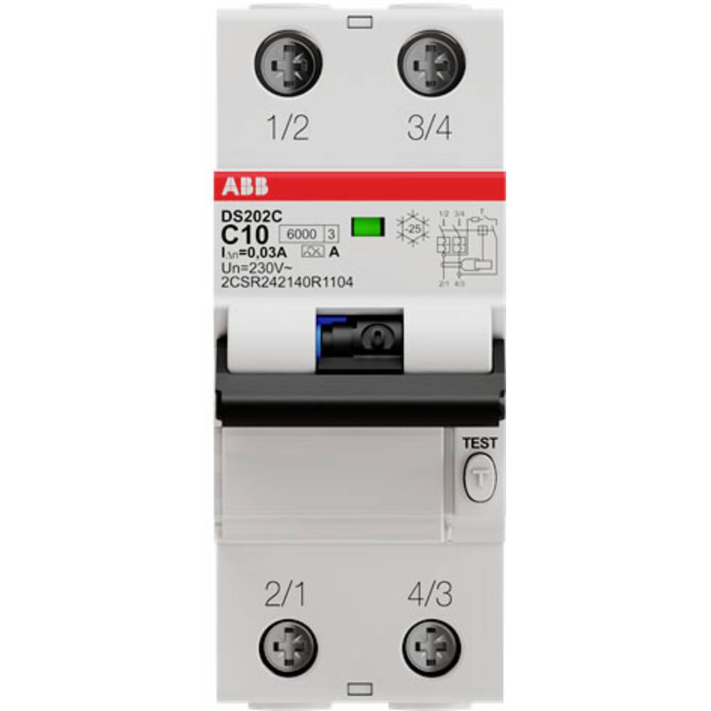 ABB 2CSR252140R1104 proudový chránič/elektrický jistič 2pólový