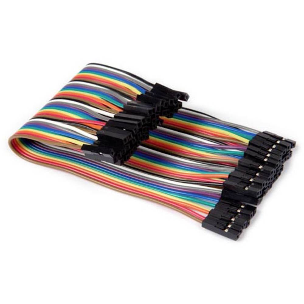 Whadda WPA429 Jumper kabely [40x zásuvka drátového můstku - 40x zásuvka drátového můstku] 15.00 cm barevná