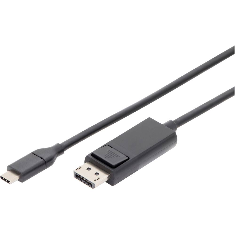 Digitus USB-C® / HDMI kabelový adaptér USB-C ® zástrčka, Zástrčka HDMI-A 2.00 m černá AK-300330-020-S stíněný, dvoužilov