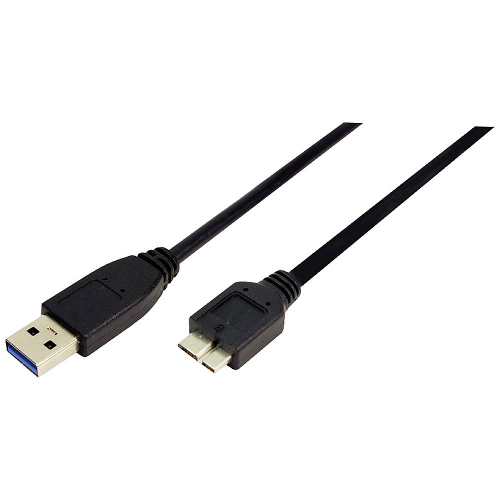 LogiLink USB kabel USB 3.2 Gen1 (USB 3.0 / USB 3.1 Gen1) USB-A zástrčka, USB Micro-B 3.0 zástrčka 0.60 m černá CU0037
