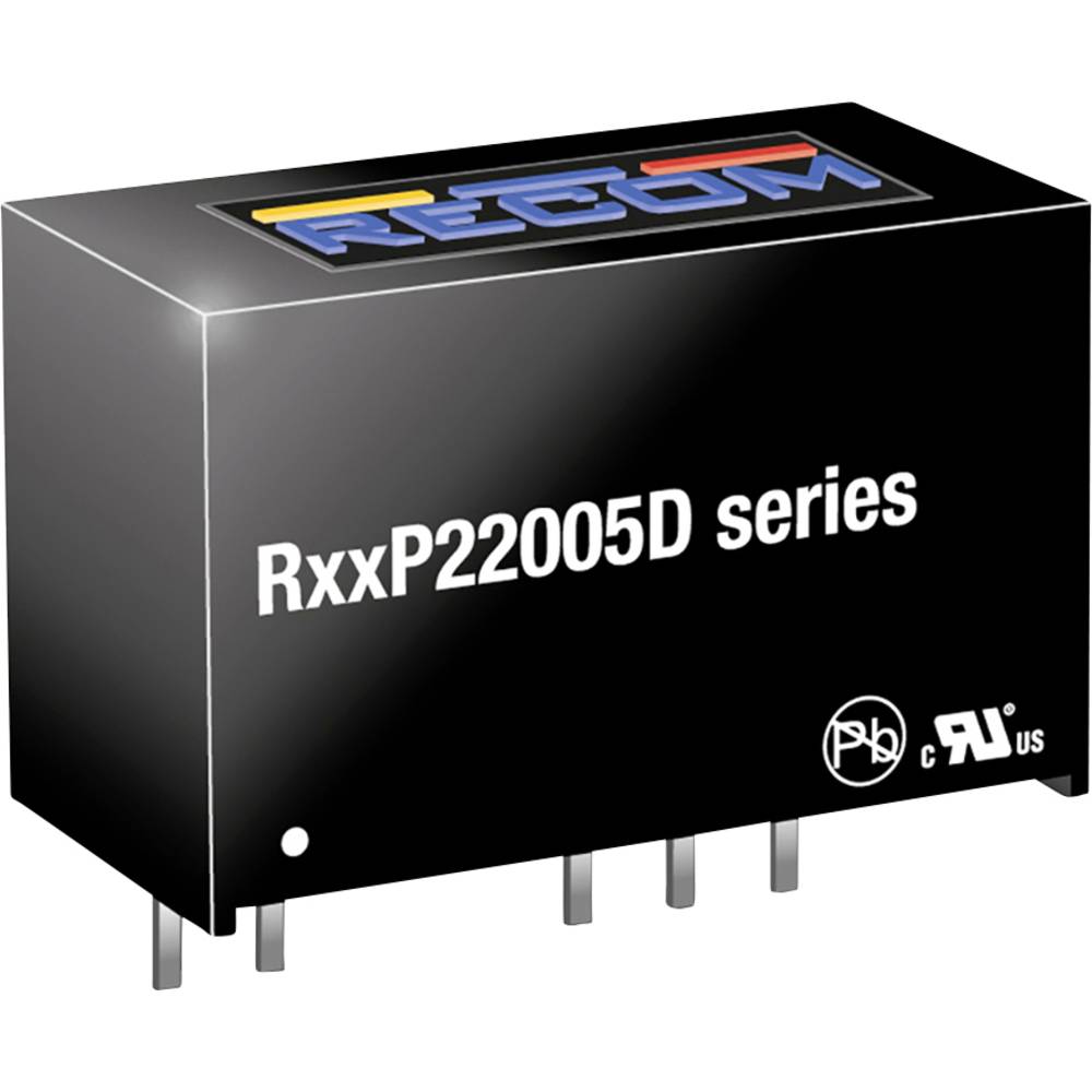 RECOM R15P22005D DC/DC měnič napětí do DPS 200 mA 2 W Počet výstupů: 2 x Obsahuje 1 ks