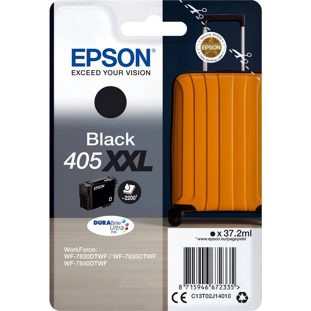 Epson Ink T02J1, 405XXL originál černá C13T02J14010