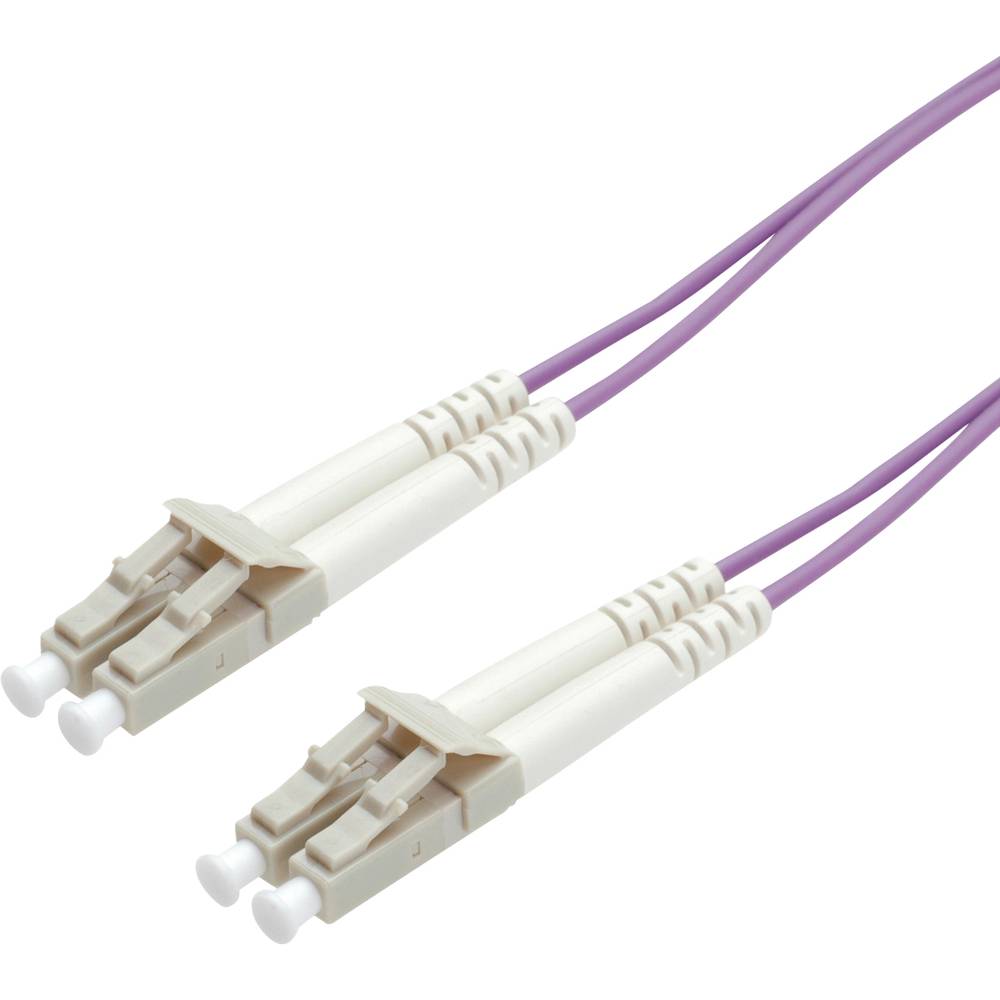 Roline 21.15.8750 optické vlákno optické vlákno kabel [1x zástrčka LC - 1x zástrčka LC] 50/125 µ Multimode OM4 0.50 m