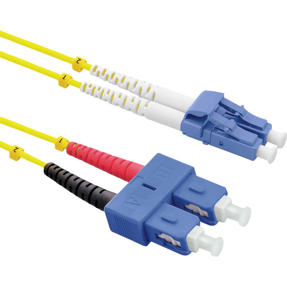 Roline 21.15.8790 optické vlákno optické vlákno kabel [1x zástrčka LC - 1x zástrčka SC] 9/125 µ Singlemode OS2 0.50 m