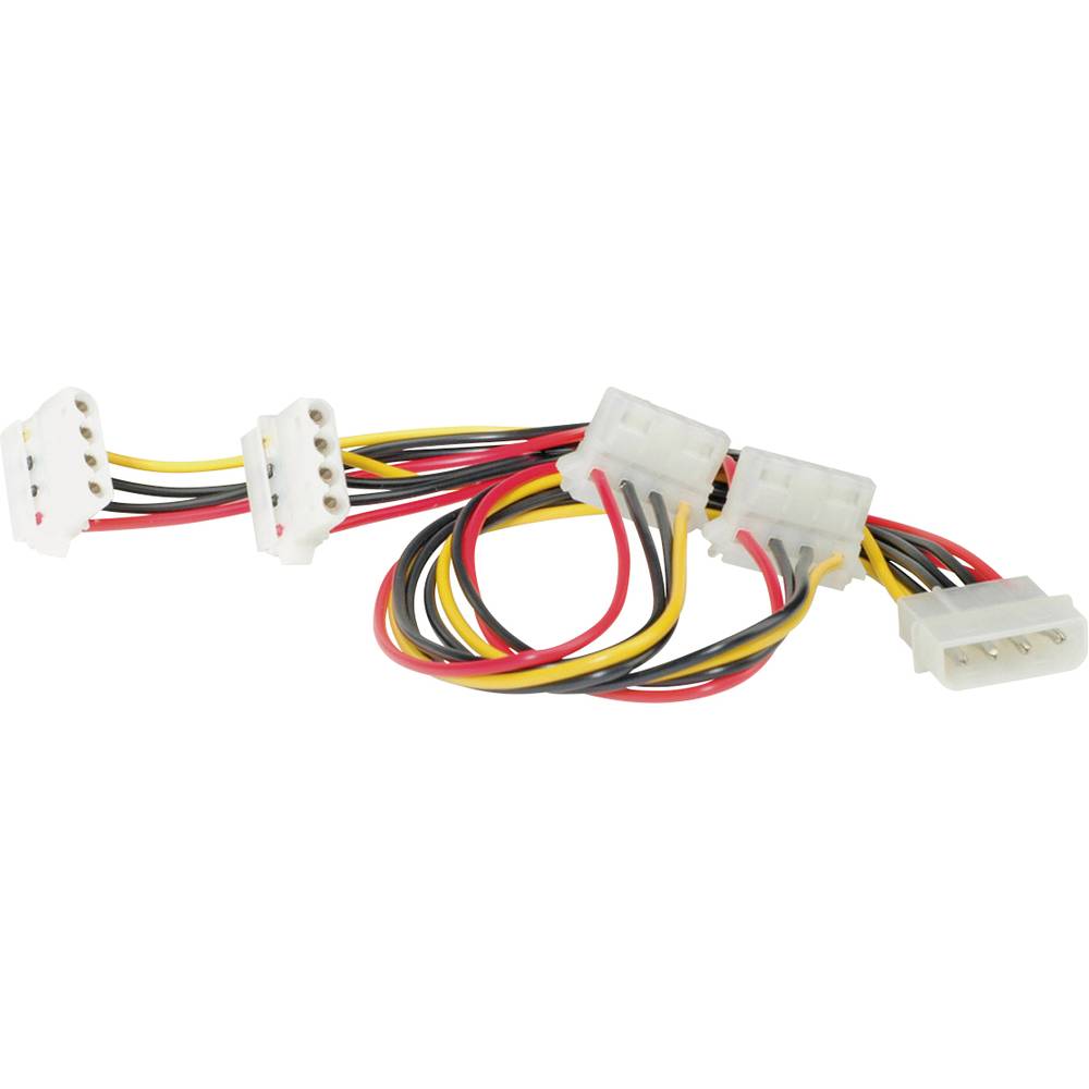 Roline PC kabel [1x IDE proudová zástrčka 4pólová - 4x IDE proudová zásuvka 4pólová] 0.45 m vícebarevná