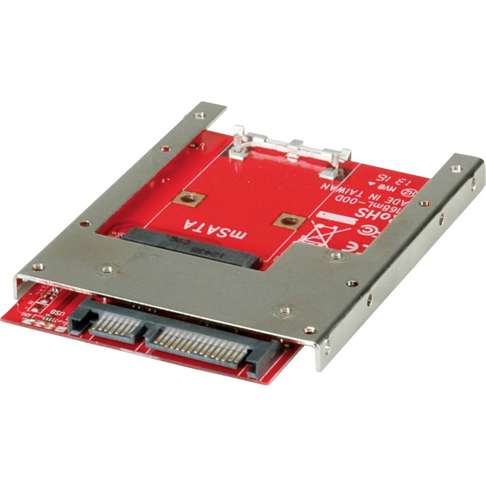 Roline PC kabel [1x kombinovaná SATA zástrčka 15+7-pólová - 1x kombinovaná micro SATA zástrčka 9+7-pólová] červená (jasn