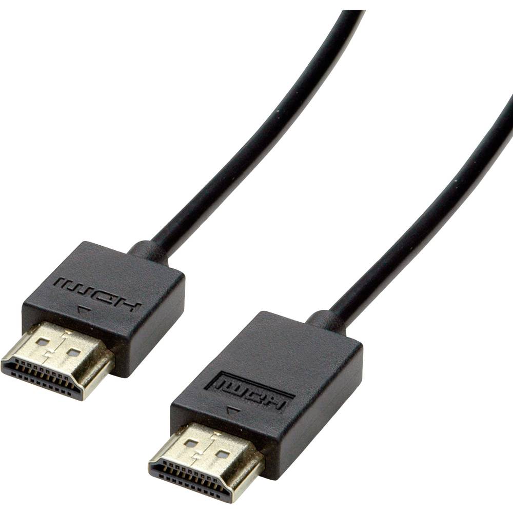 Roline HDMI kabel Zástrčka HDMI-A, Zástrčka HDMI-A 3.00 m černá 11.04.5913 Ultra HD (4K) HDMI s Ethernetem HDMI kabel