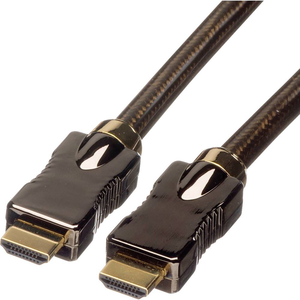 Roline HDMI kabel Zástrčka HDMI-A, Zástrčka HDMI-A 5.00 m černá 11.04.5683 Ultra HD (4K) HDMI s Ethernetem HDMI kabel