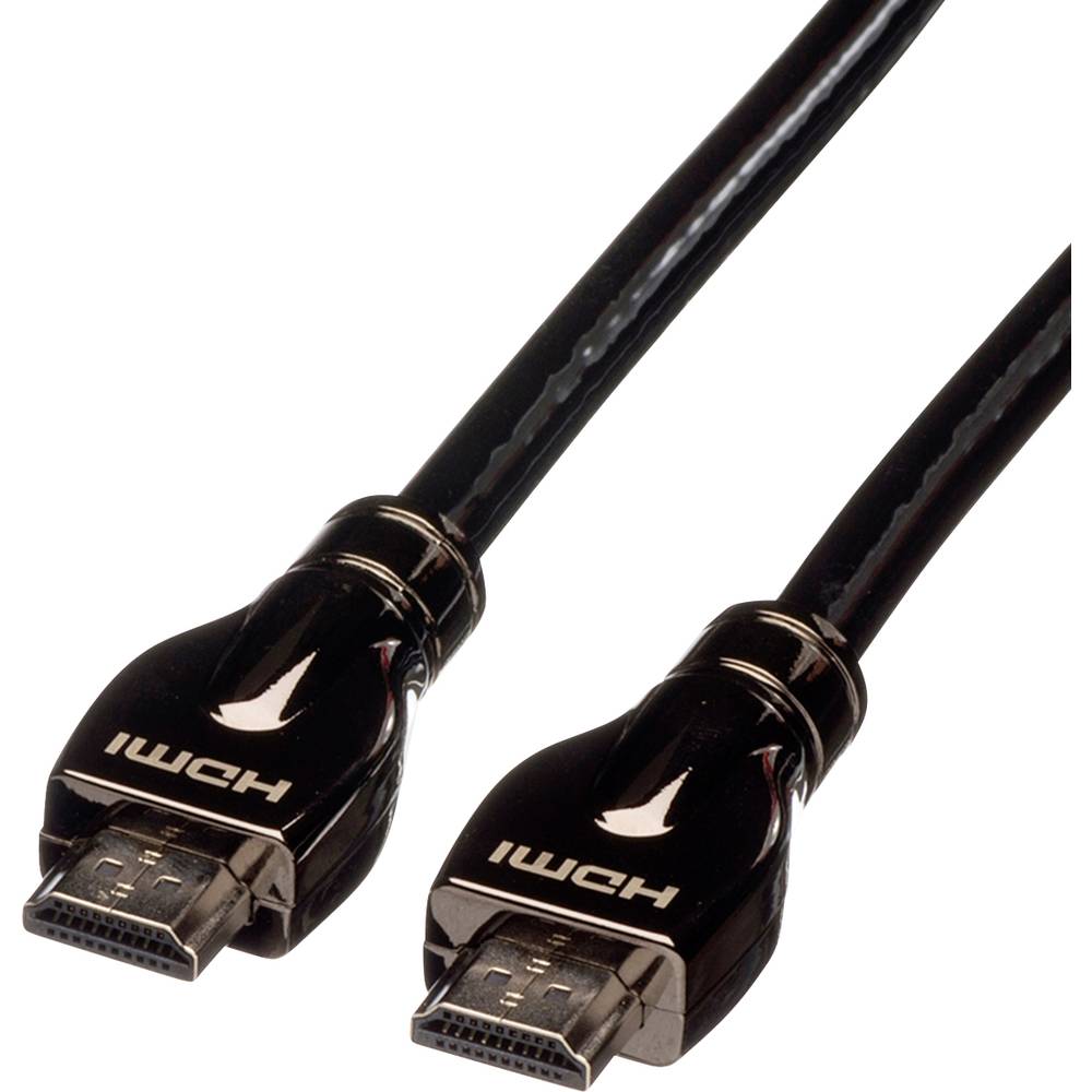 Roline HDMI kabel Zástrčka HDMI-A, Zástrčka HDMI-A 15.00 m černá 11.04.5686 Ultra HD (4K) HDMI s Ethernetem HDMI kabel