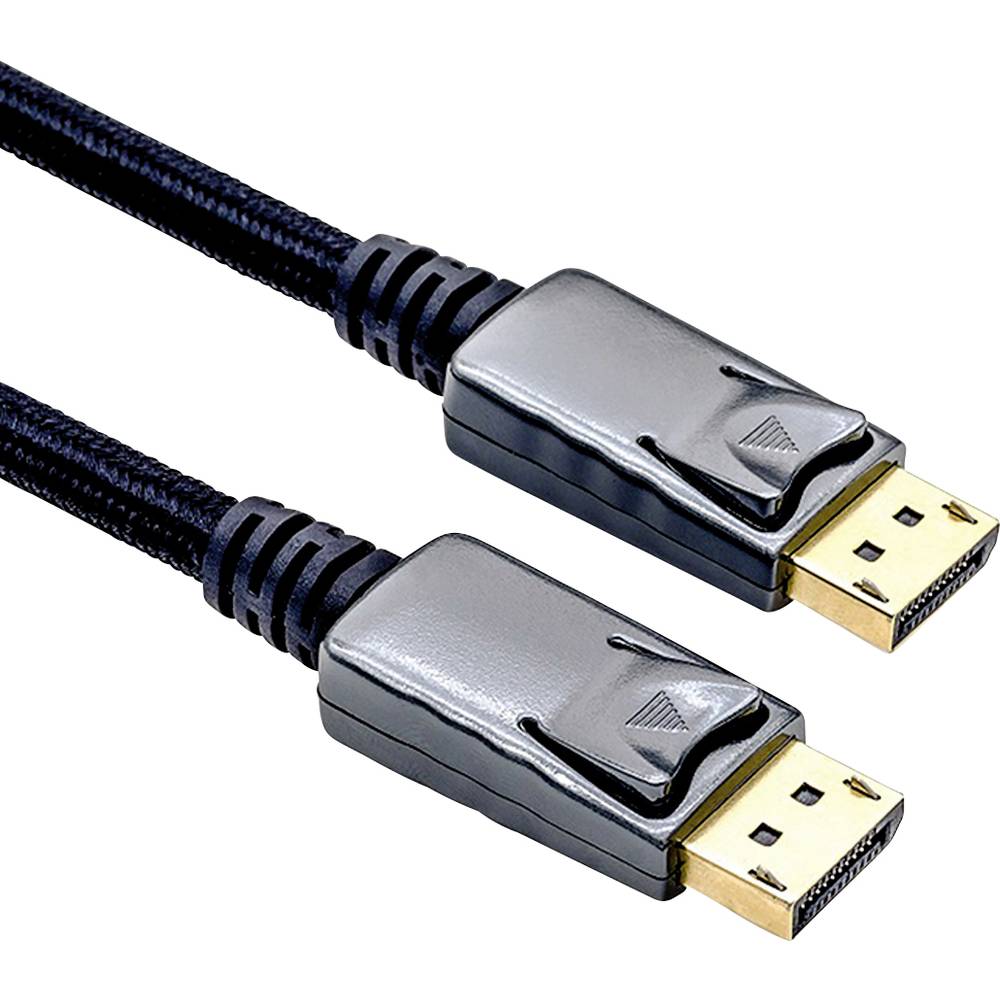 Roline DisplayPort kabel Konektor DisplayPort, Konektor DisplayPort 3.00 m černá 11.04.5882 stíněný Kabel DisplayPort