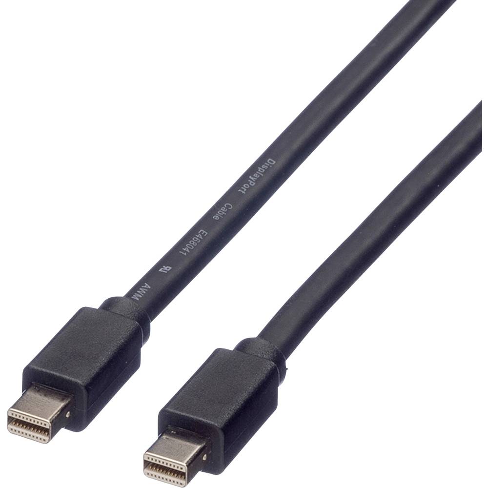 Roline DisplayPort kabel Mini DisplayPort konektory, Mini DisplayPort konektory 3.00 m černá 11.04.5641 stíněný Kabel Di
