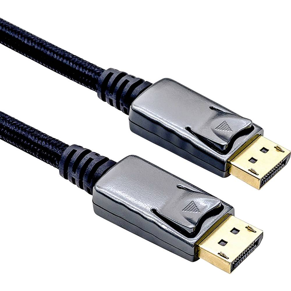 Roline DisplayPort kabel Konektor DisplayPort, Konektor DisplayPort 1.50 m černá 11.04.5886 stíněný Kabel DisplayPort