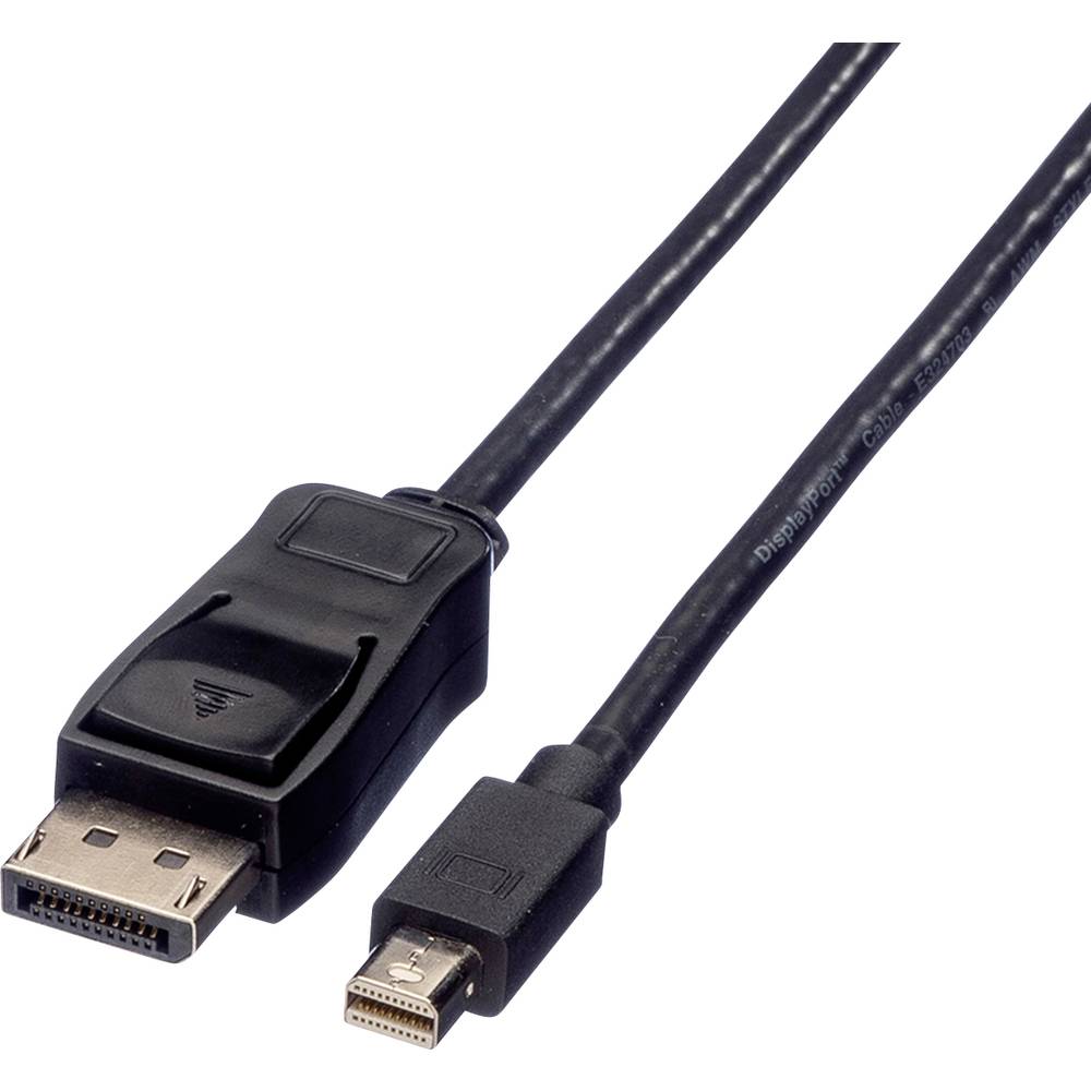 Value DisplayPort kabel Konektor DisplayPort, Mini DisplayPort konektory 1.00 m černá 11.99.5634 stíněný Kabel DisplayPo