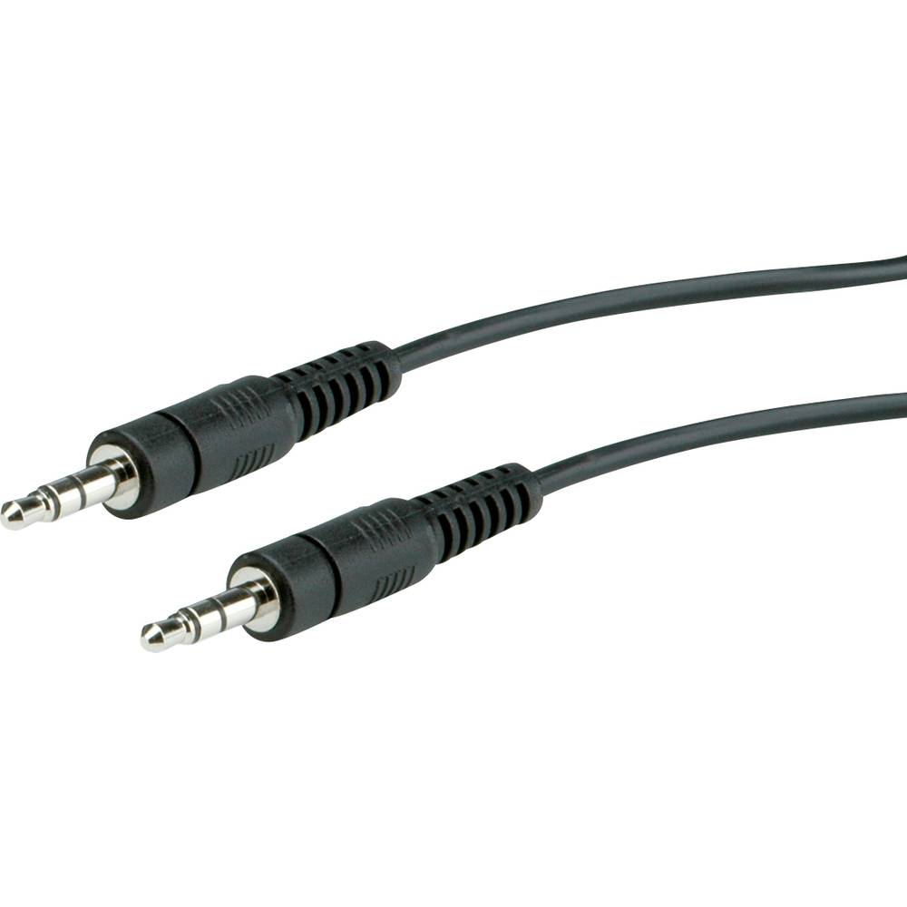 Roline 11.09.4503 jack audio kabel [1x jack zástrčka 3,5 mm - 1x jack zástrčka 3,5 mm] 3.00 m černá stíněný