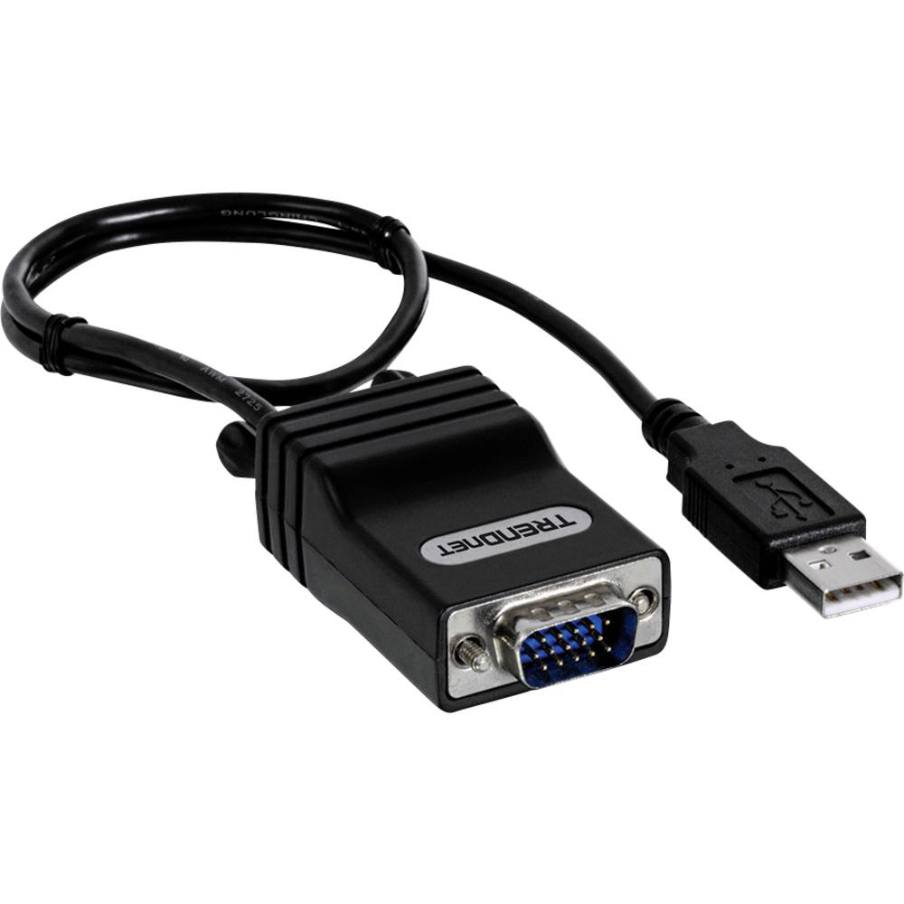 TrendNet TK-CAT5U adaptér [1x USB 2.0 zásuvka A - 1x VGA zástrčka, RJ45 zásuvka 8p8c] černá