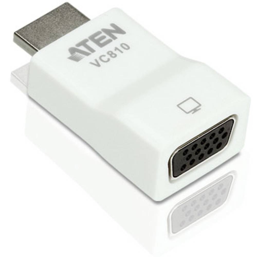 ATEN VC810-AT HDMI / VGA adaptér [1x HDMI zástrčka - 1x VGA zásuvka] šedá 0 m