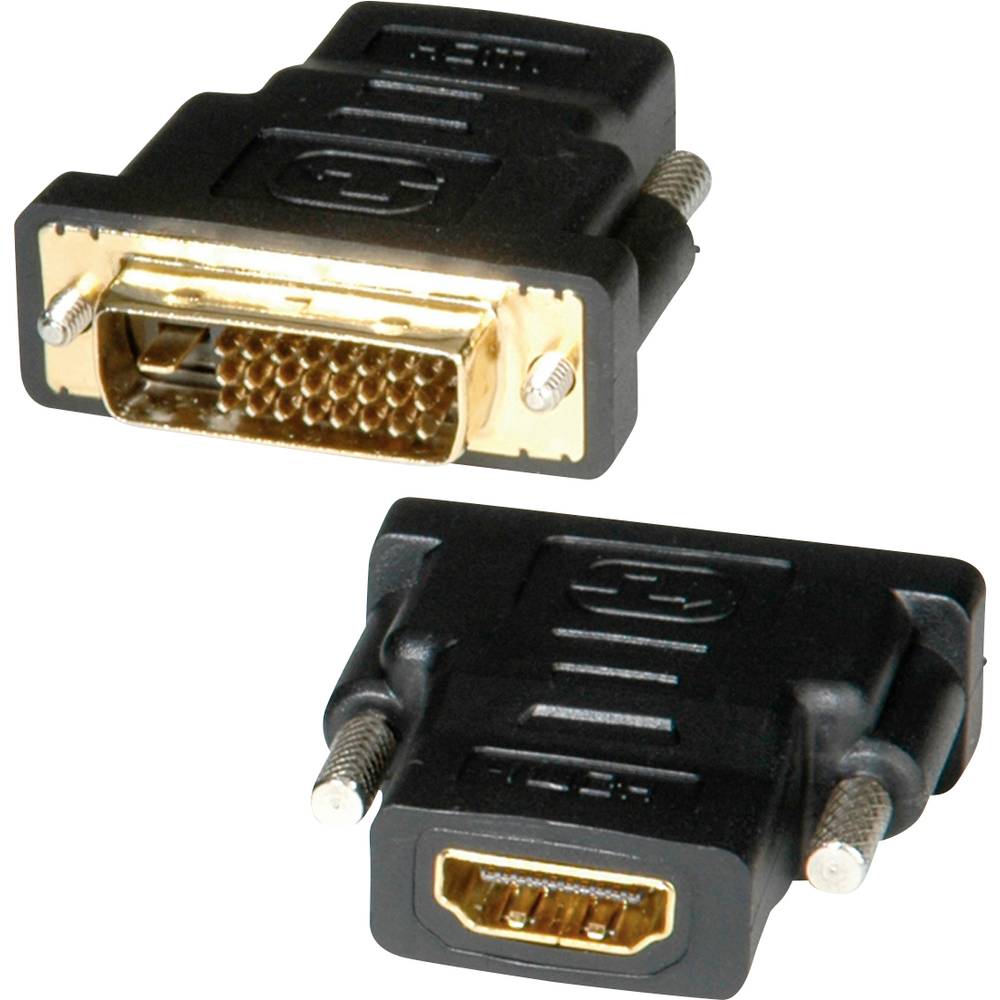 Roline 12.03.3116 adaptér [1x DVI zástrčka 24+1pólová - 1x HDMI zásuvka] černá