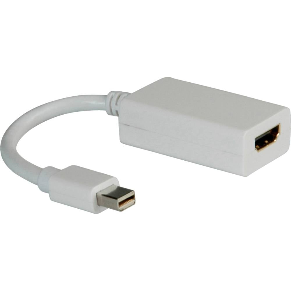 Roline Mini-DisplayPort / HDMI kabelový adaptér Mini DisplayPort konektory, Zásuvka HDMI-A 0.10 m bílá 12.03.3129 Kabel