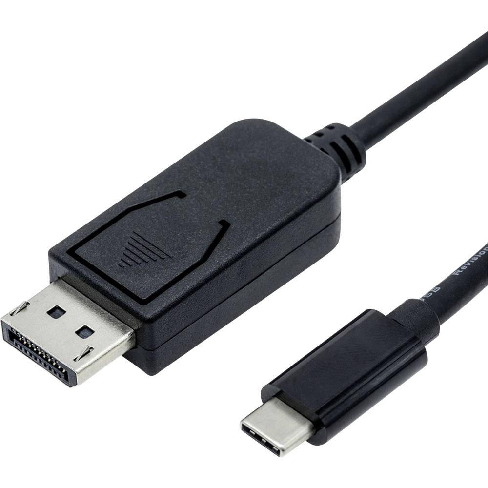 Value USB-C® / DisplayPort kabelový adaptér USB-C ® zástrčka, Konektor DisplayPort 1.00 m černá 11.99.5845 Kabel pro dis