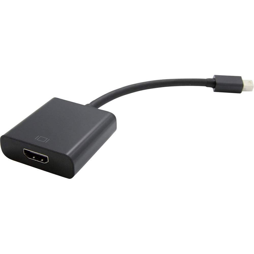 Value Mini-DisplayPort / HDMI kabelový adaptér Mini DisplayPort konektory, Zásuvka HDMI-A 0.15 m černá 12.99.3129 Kabel