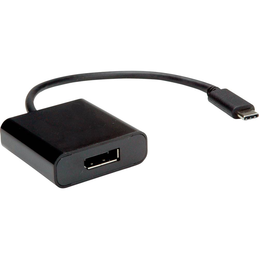 Value USB-C® / DisplayPort kabelový adaptér USB-C ® zástrčka, DisplayPort zásuvka 0.10 m černá 12.99.3220 Kabel pro disp