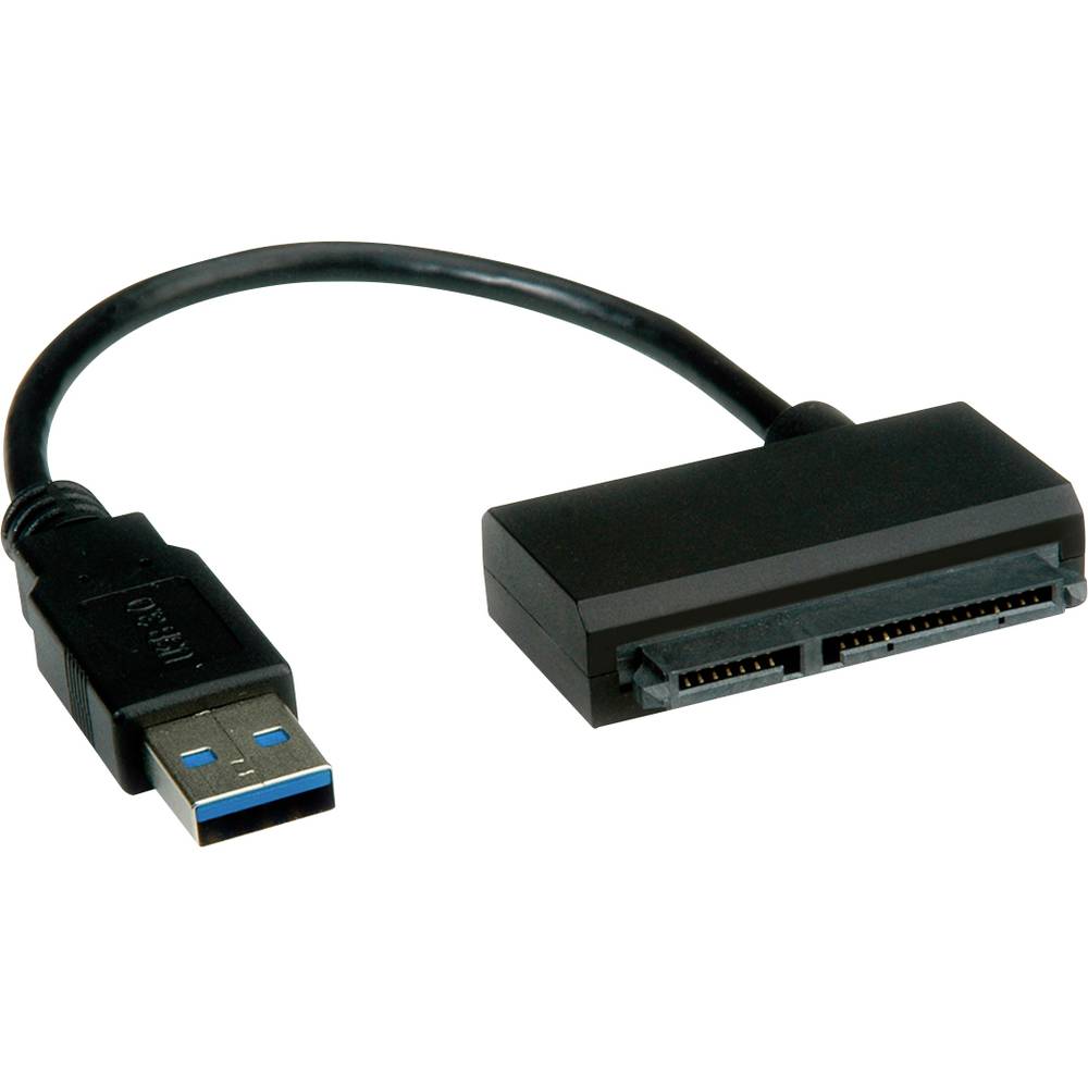 Roline Pevné disky/SSD adaptér [1x USB 3.0 zástrčka A - 1x kombinovaná SATA zásuvka 15+7-pólová]