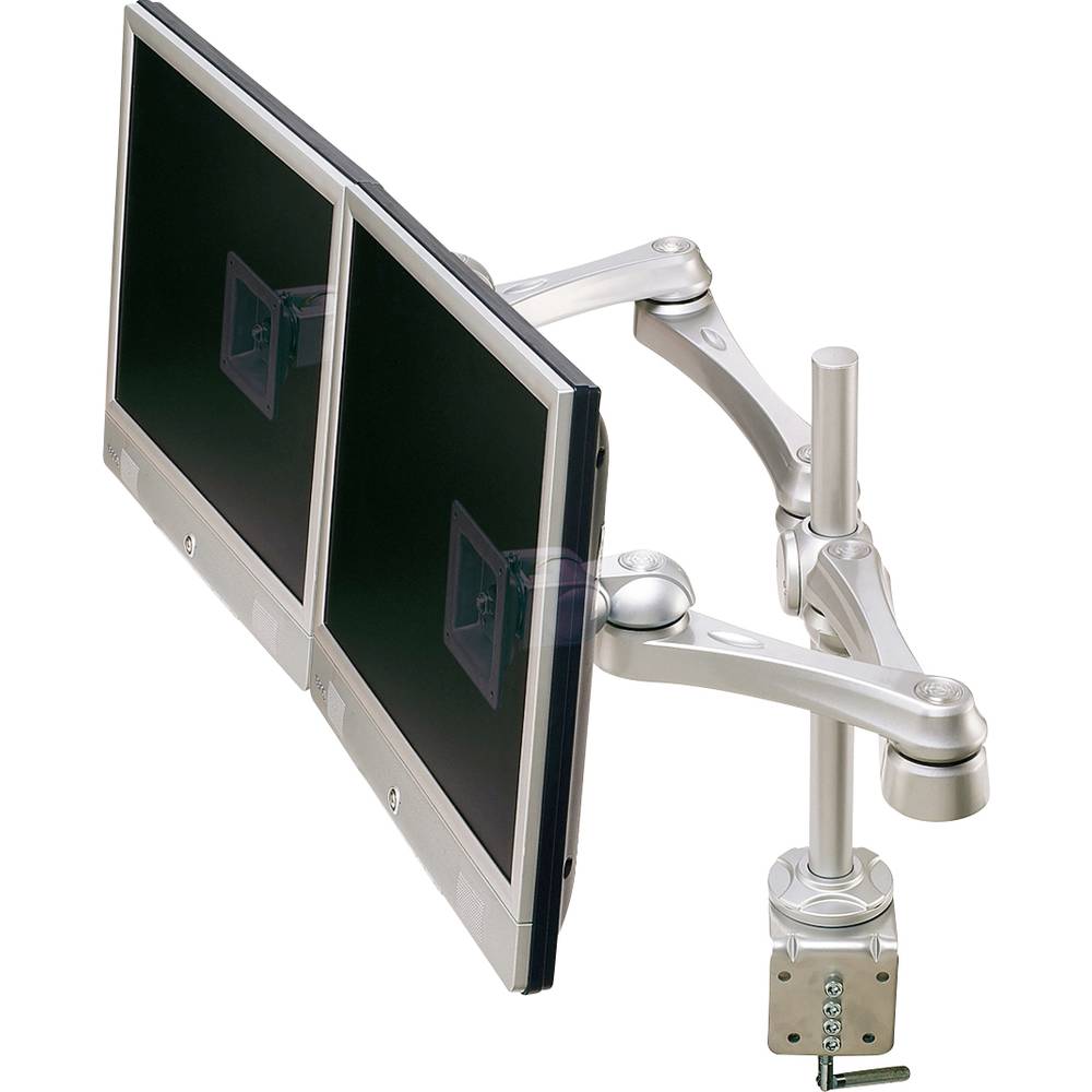 Roline 2násobný držák na stůl pro monitor stříbrná (metalíza)
